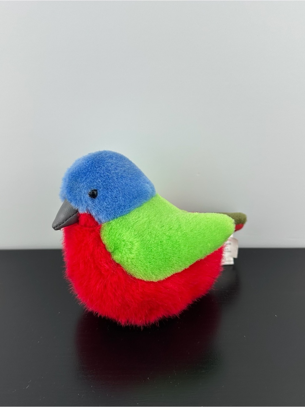 K&M 2001 Painted Bunting Bird 6” Red Blue Green Plush Sound Does Not Work